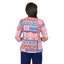 Alternative view of Women's Alfred Dunner Sloanne Street Medallion Patchwork Print Top