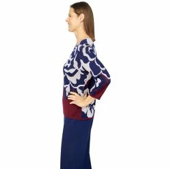Women's Alfred Dunner Sloanne Street Stylized Floral Sweater -Cuddl Duds SHOP 5814604 ALT3