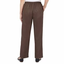 Petite Alfred Dunner Sorrento Heather Microfiber Twill Pants 8 Petite Alfred Dunner Sorrento Heather Microfiber Twill Pants -Cuddl Duds SHOP 5847632 ALT