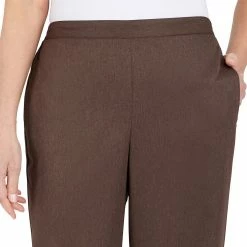 Petite Alfred Dunner Sorrento Heather Microfiber Twill Pants 11 Petite Alfred Dunner Sorrento Heather Microfiber Twill Pants -Cuddl Duds SHOP 5847632 ALT4