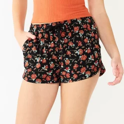 Juniors' SO® Dolphin Soft Shorts 14 Juniors' SO® Dolphin Soft Shorts -Cuddl Duds SHOP 5866031 Black Floral Print