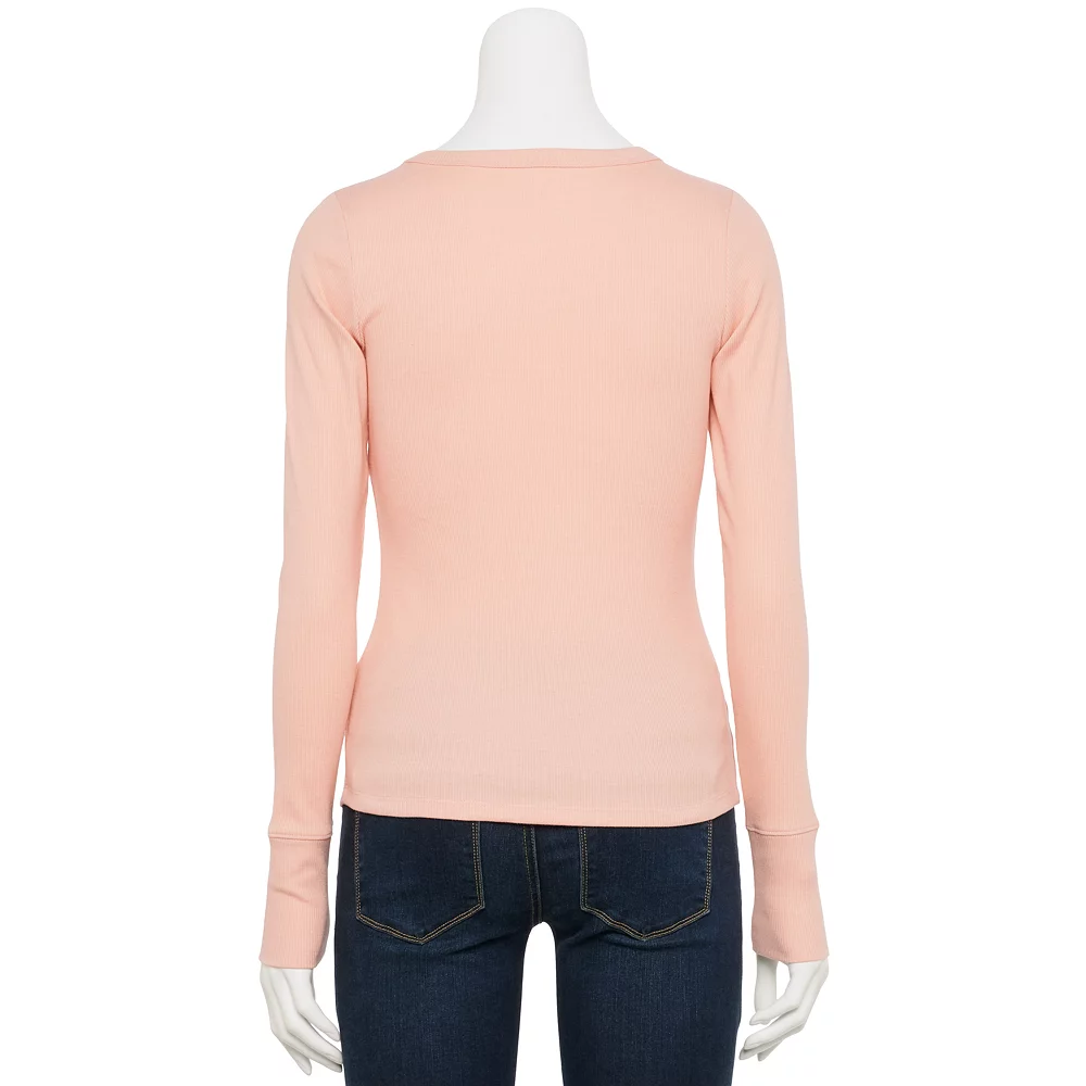 Juniors' SO® Slim Fit Long Sleeve Top 10 Juniors' SO® Slim Fit Long Sleeve Top - Image 10