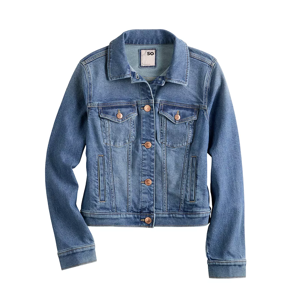 Juniors' SO® Essential Denim Jacket 3 Juniors' SO® Essential Denim Jacket - Image 3
