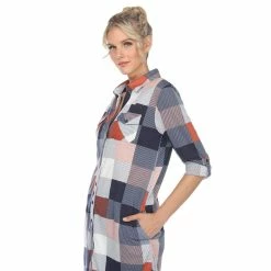Women's White Mark Plaid Tunic Top -Cuddl Duds SHOP 5907715 ALT4