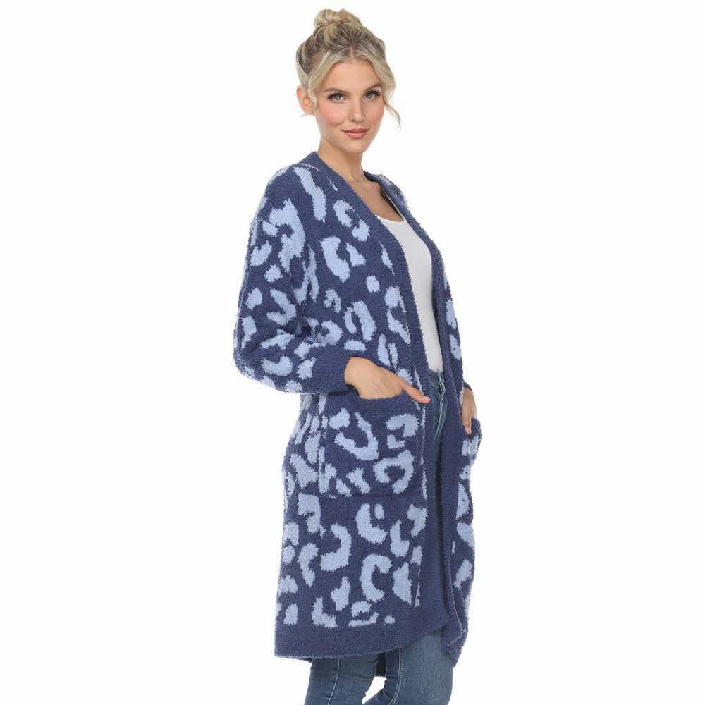 Women's White Mark Leopard Print Cardigan 7 Women's White Mark Leopard Print Cardigan - Image 7