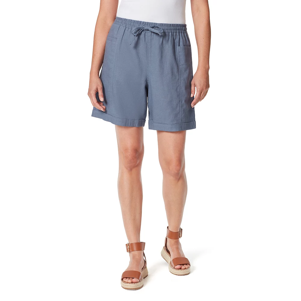 Women's Gloria Vanderbilt Jenna Linen Bermuda Shorts 1 Women's Gloria Vanderbilt Jenna Linen Bermuda Shorts