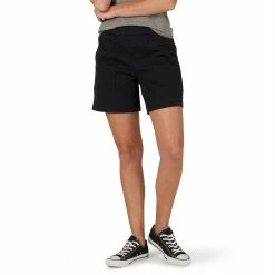 Women's Lee® Ultra Lux Pull-On Utility Shorts -Cuddl Duds SHOP 5983687 Black